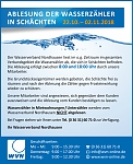 Ablesung der Wasserz&auml;hler in Sch&auml;chten