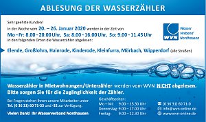 Ablesung 20.01. - 26.01.2020